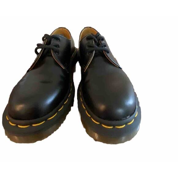 NEW Dr. Martens Oxford Smooth Leather Women’s Sz 6 AW004‎ GV10T Black Lace-up - Picture 3 of 7